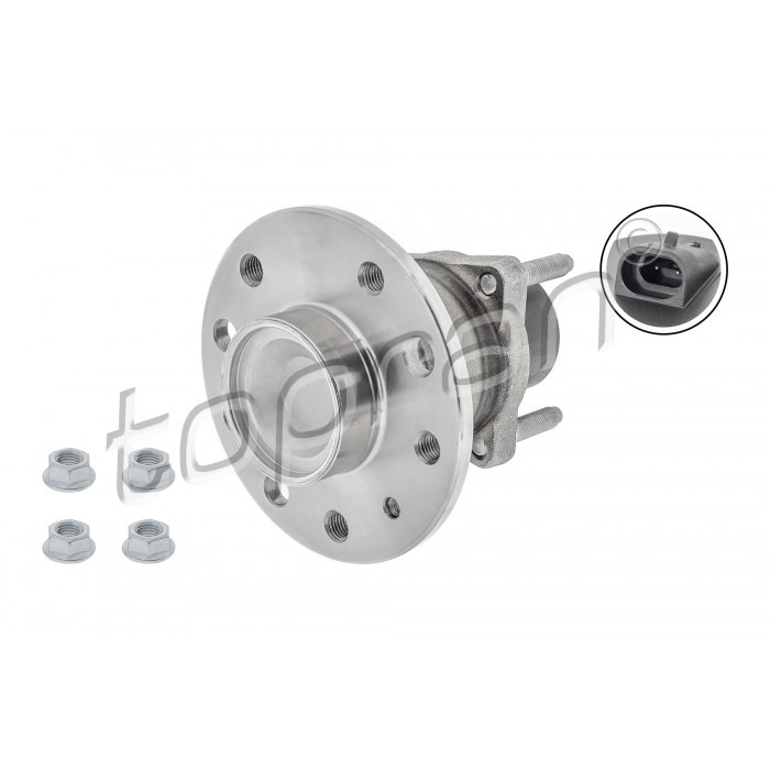 Moyeu de roue arrière pour réparation essieu Opel Astra G et Combo 1604301