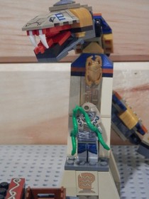 LEGO Pharaoh's Quest Lot Cursed Cobra Statue 7325 Golden Staff 7306/ 7305 Scarab