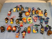 Disney Stitch Costume Figure 3D Bag Clip Key Chain Lot Of 30 NICE CONDITION