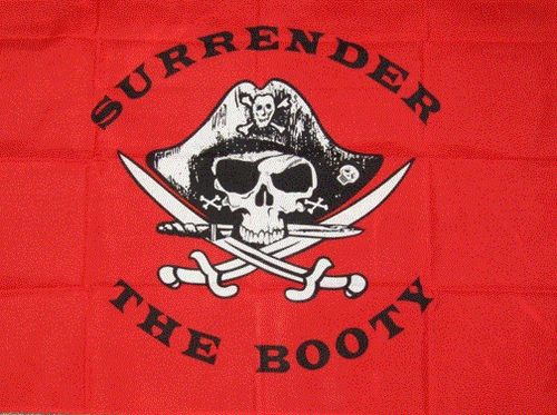 NEW Surrender the Booty Replacement Flag ATV Bicycle Rhino UTV - 第 1/2 張圖片