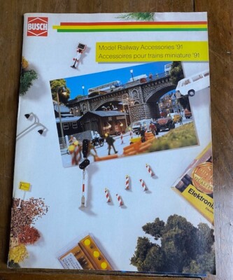 BUSCH -  CATALOGO ACCESSORI 1991   scale HO N Z I  in inglese e francese
