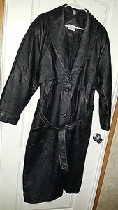 liz baker essentials leather coat