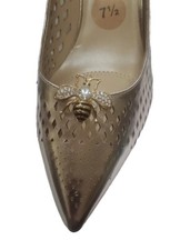 Gold Color Bee Shoe Clips with Rhinestones 2pcs, Shoe Accessories