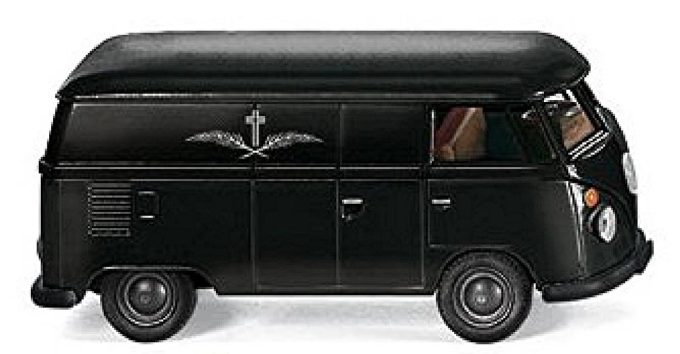Volkswagen VW T1 Furgone 1951-67 Carro Funebre Hearse 1:87 Wiking 797 05 - Immagine 2 di 2