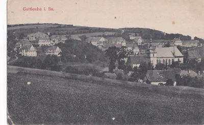 1900 AK Deutsches-Reich Gottleuba in Sachsen Stadtbild Gebäude Adam´s Kunstverla - Bild 1 von 2