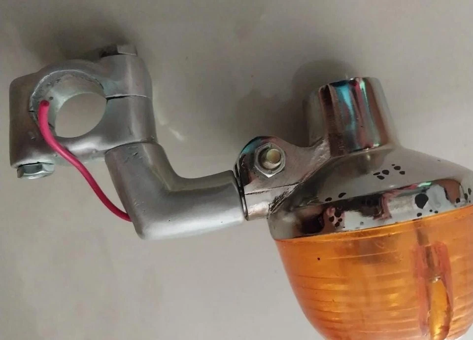 Par de intermitentes delanteros repro aptos para Honda ST90 1973 1974 1975 Foto 4 de 4