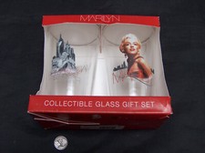 Marilyn Monroe 16oz Romance Beer Glass Drink Pint Set (2) Original Box Sam Shaw