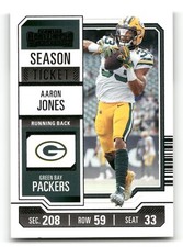 2023 Panini Contenders - Season Ticket #36 Aaron Jones