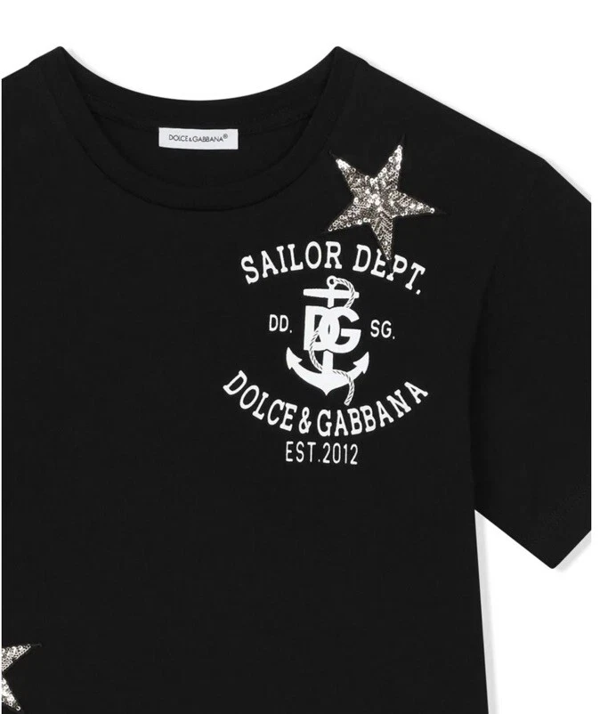 Dolce And Gabbana Girls  Navy Shirt 12 Years - Image 3 of 3
