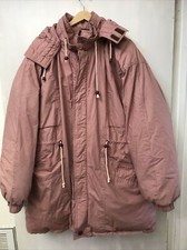 Alaska Line Down Winter Jacket Coat Pink Seal Of State Of Oklahoma Buttons Large