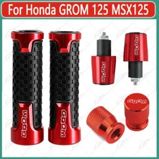 Motorcycle Handlebar Grip Handle Bar End Cap Tire Valve For Honda GROM125 MSX125