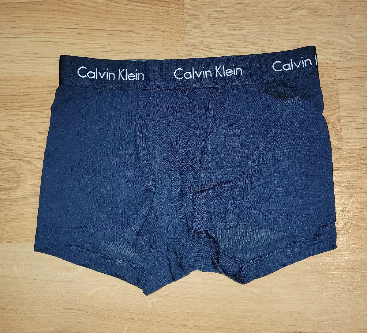 Calvin Klein Men's Underwear Blue NB1866 Microfiber Low Rise Trunk Size  Small