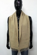 Burberry Scarf Unisex Wool and Cashmere Embroidered Logo Women Men Print