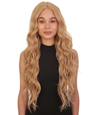 LUXLUXE Liana 27.5 inch Beachy Curls 3.75'' Mid Parting HD Lace Front Wig BL-0167