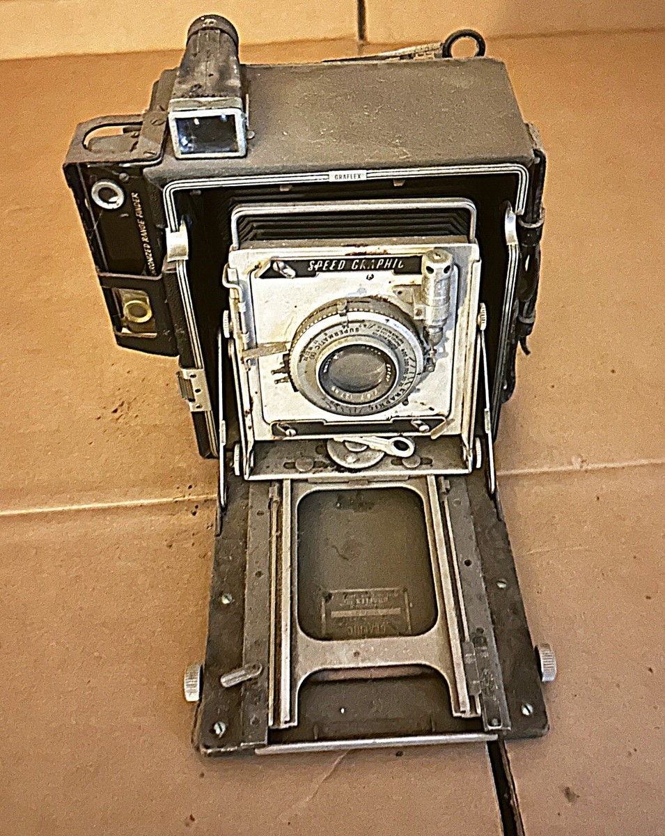 Graflex Speed Graphic 2x3 Camera w/ Kodak Ektar 101mm 4.5 Lens