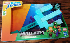 NERF Super Soaker Minecraft Trident Nerf Water Gun Sprayer Factory Sealed / NEW 