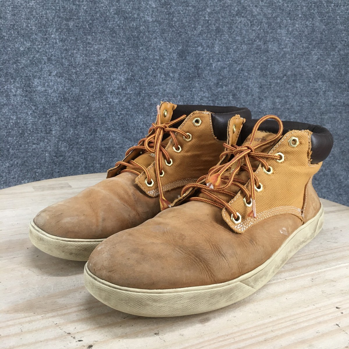 Timberland Boots Mens 11.5 Groveton Ankle Bootie Brown Lace 