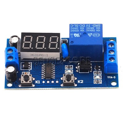 DC 5V/12V Infinite Cycle Repeat on/off Relay Switch Module Countdown Time Delay