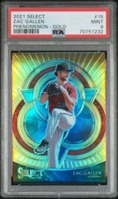 2021 Panini Select Phenomenon Gold Prizm Zac Gallen Diamondbacks /10 PSA 9 POP 1