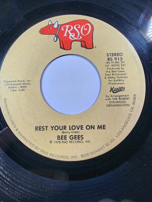 Bee Gees Too Much Heaven / Rest Your Love On Me - 45 RPM  VG+ F46