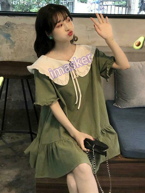 Summer Sweet Loose Womens Casual Korean Fashion Dress A Type New