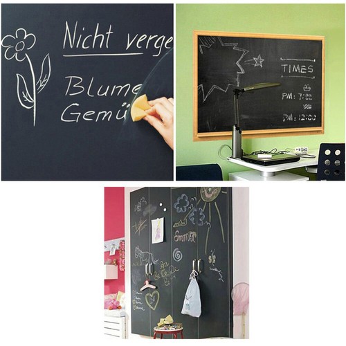 2 Pieces Blackboard Wall Sticker Removable Peel and Chalkboard eBay