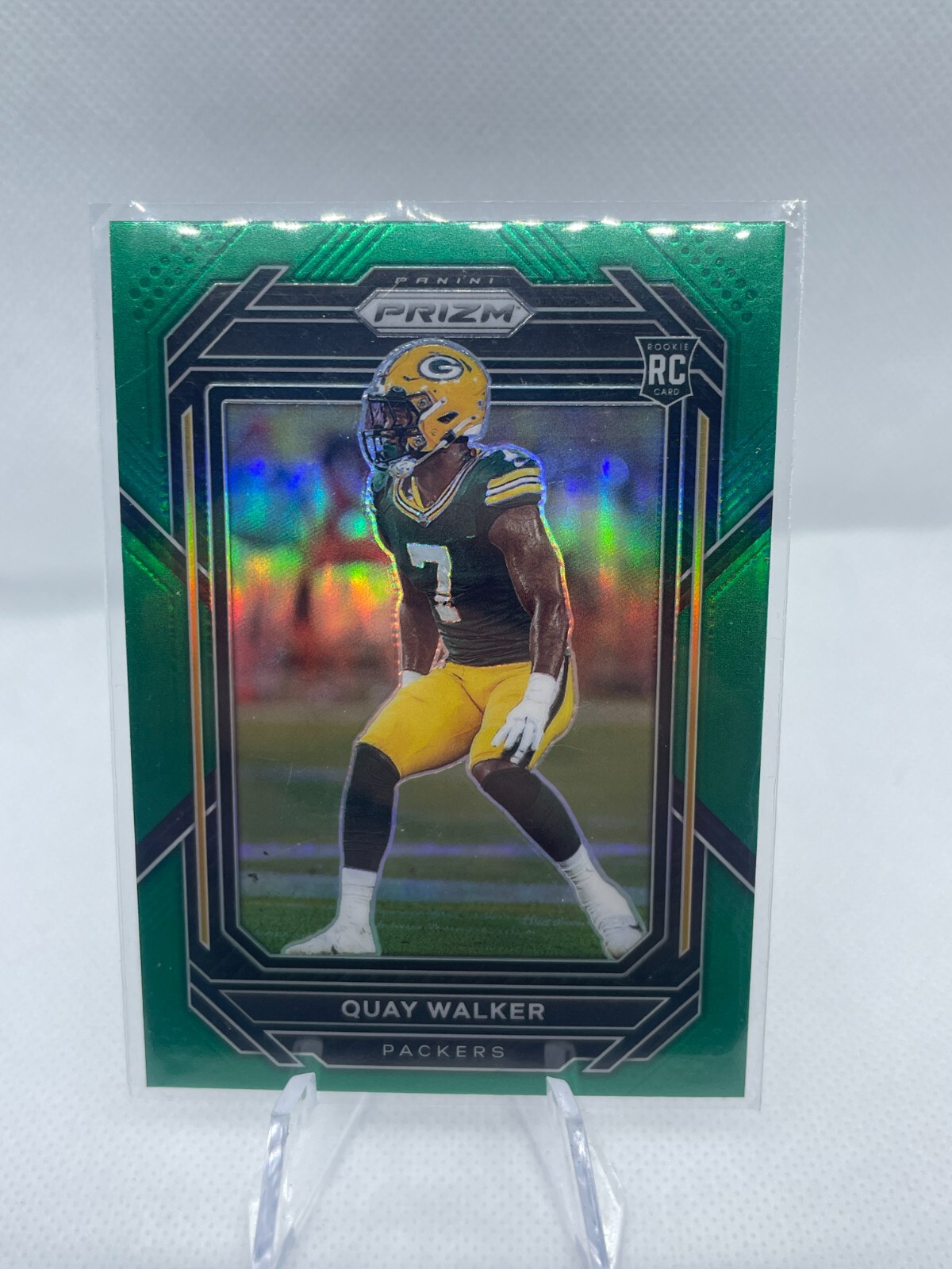2022 Panini Prizm - Rookies Green Prizm #373 Quay Walker (RC)