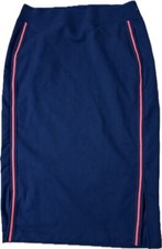 NWT Ralph Lauren Women's Skirt Size Small Navy Blue With Elastic Waist Sz Large