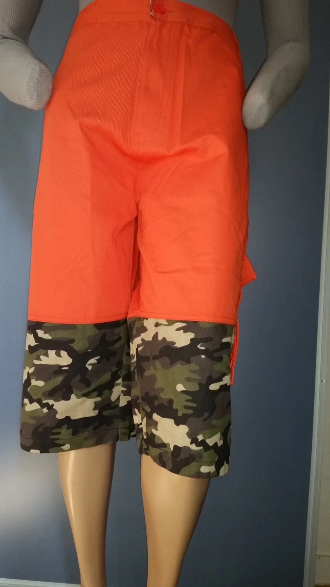 Men COOGI Shorts Size Orange Top Camouflage Bottom | eBay