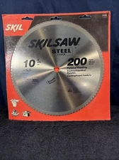 Skil 10 inch 200 teeth plywood/paneling saw blade steel 5/8 Arbor.       J3