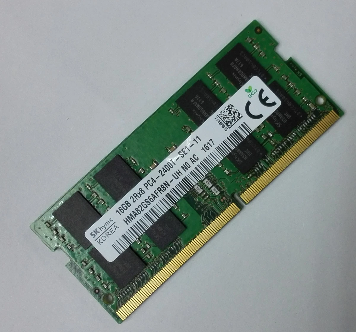 Hynix MÉMOIRE RAM POUR ORDINATEUR PORTABLE 8 GO DDR4 2400 MHZ (PC4