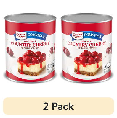 (2 pack) Comstock Original Country Cherry Pie Filling and Topping, 30 oz