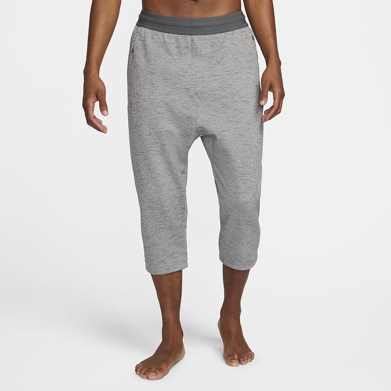 Nike Dri-Fiit Men's Gray Heather Cropped Yoga Pants $90
