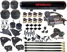 Air Ride Kit 82-04 S10 Sonoma 2500 2600 Bags 12 Valves Pewter 9-switch 4-link