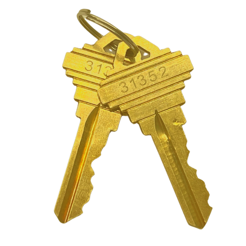 10Set Mortise Lock Keyed Different SC1 Cylinders Adams Rite Type For Door Brass - Picture 7 of 8