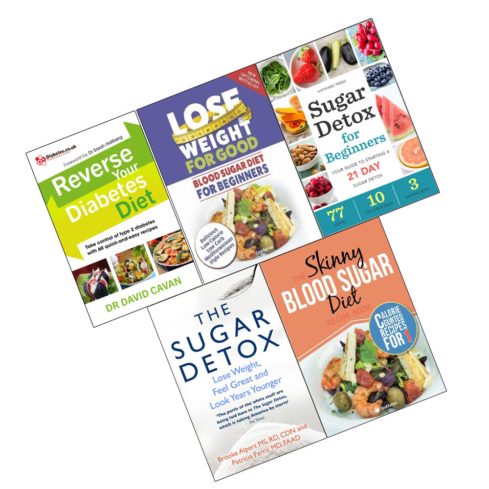 Reverse Your Diabetes Diet,Blood Sugar Diet For Beginners Set of 5 Books Set