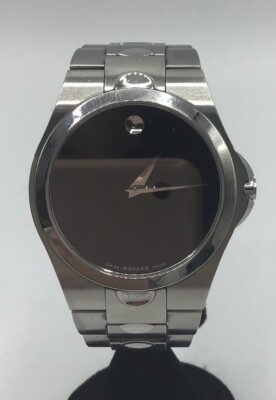 Movado 84 E7 1850 Men's Museum Stainless Steel with Box Movado 84 E7 1850 Men's Museum Stainless Steel with Box