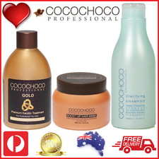 COCOCHOCO Pro GOLD Brazil Keratin 250ml BOOST UP Mask 250ml SHAMPOO 400ml