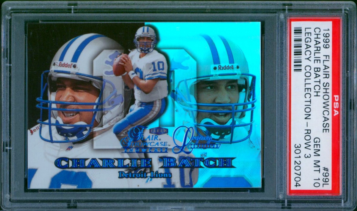 1999 Flair Showcase CHARLIE BATCH Legacy Collection Row 3 Rare