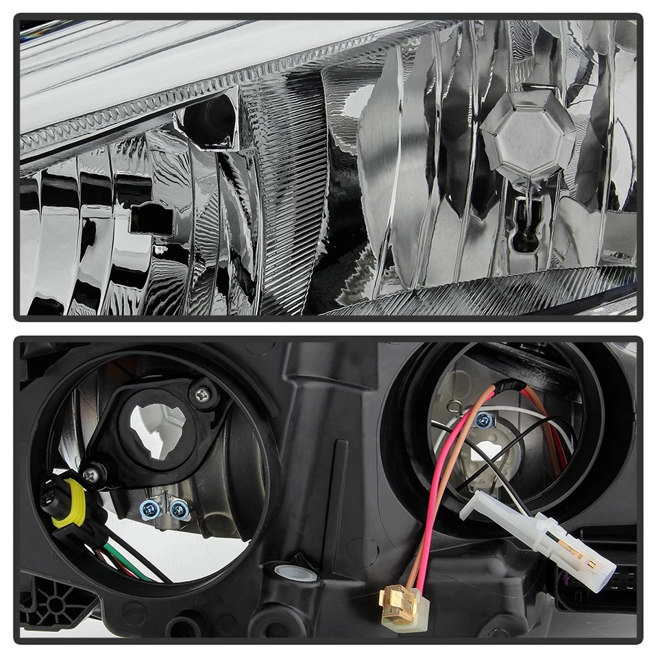 Juego de faros de cristal halógeno para Ford Focus 2015 2016 2017 2018 tipo EE. UU. Foto 3 de 4