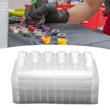 NEW 50pcs Disposable Transparent Tattoo Cartridge Needle Trays For Keeping It
