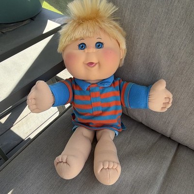 Cabbage Patch Kids  Boy Doll Blonde Hair Blue Eyes Signed Xavier Roberts