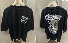 T-shirt Off-White nera bianca logo uomo donna urban streetwear ristampa S-5XL