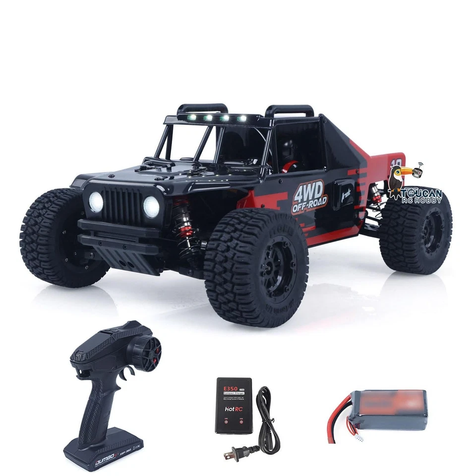 1/10 RC Desert Truck 1003 4WD Electric Off Road Car Metal Motor Base Gyro 80KM/H - Image 3 of 4