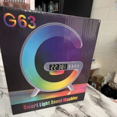 G63 White Noise Machine Alarm Clock Multicolor Smart Light Sunrise Wake Up