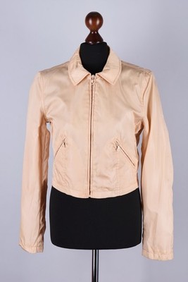 Prada Milano Short Nylon Harrington Jacket Size: L/ UK12