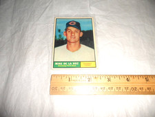 Mike De La Hoz Cleveland Indians 1961 Topps Card # 191