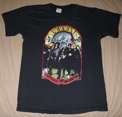 GUNS N ROSES WELCOME TO THE JUNGLE T SHIRT XL DOUBL 1980s vintage concert t-shirt, vintage, size XL, single stitch, B+ condition