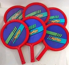 Vintage 1991 Original Koosh Paddle Ball Racket Racquet LOT OF 6