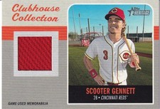 2019 Topps Heritage Cincinnati Reds Scooter Gennett Clubhouse Collection Relics